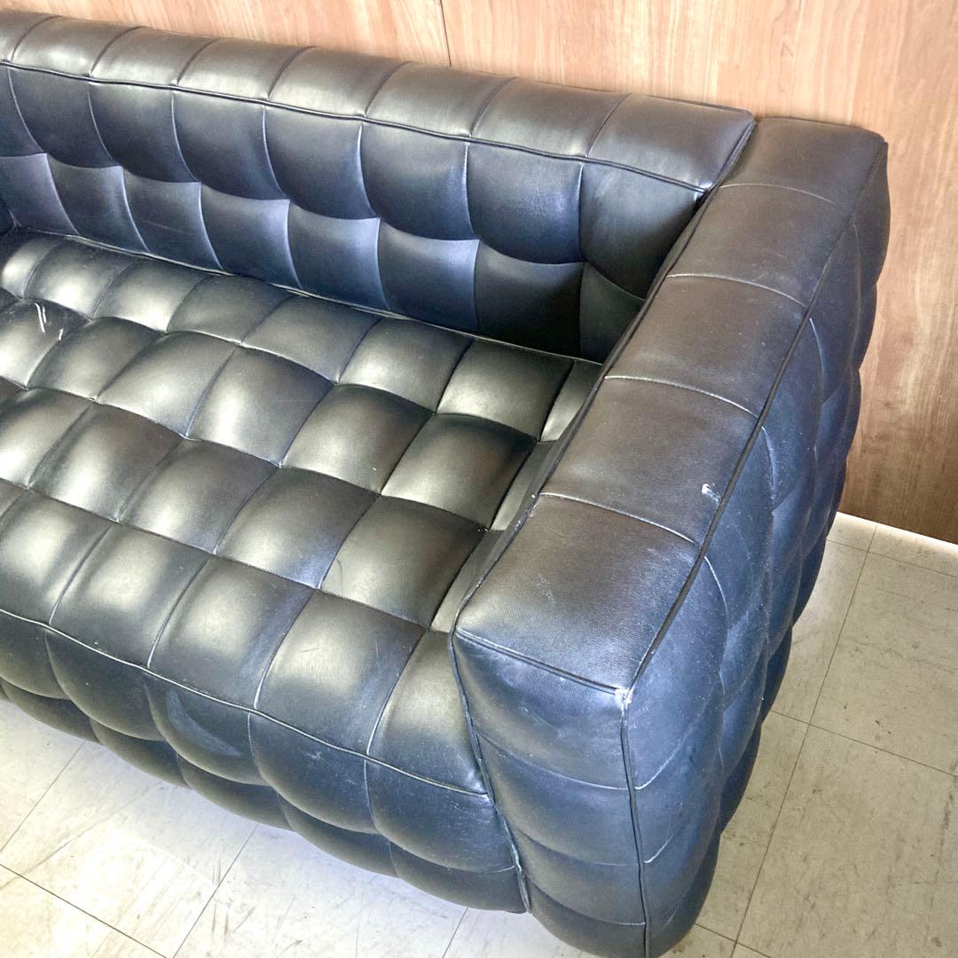 レザー 2人掛け ダイニング ソファ ③