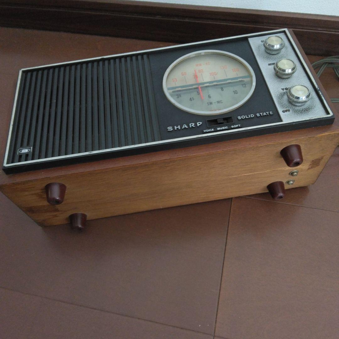 SHARP 木製ラジオ　BXH-32 レトロ　匿名＆翌日発送可能