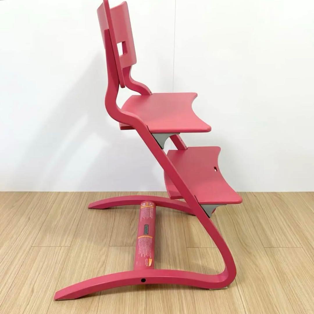 Leander リエンダー ハイチェア ベビーチェア ピンク セーフティーバー