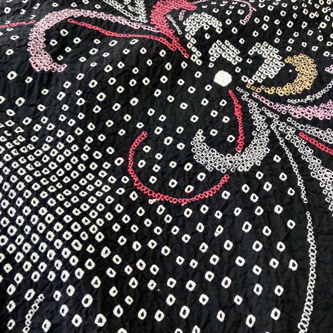 ™️34 身丈163 絞り染め　有松絞り　絞り浴衣　浴衣