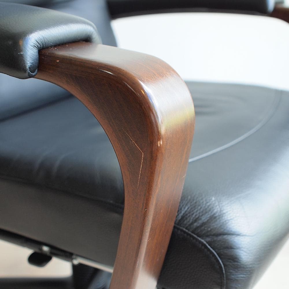 冨士ファニチア/FUJI FURNITURE 本革 デスクチェア ハイバック