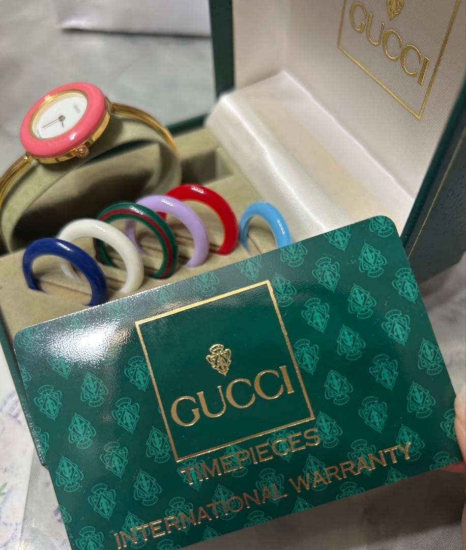 動作確認済 GUCCI チェンジベゼル 時計