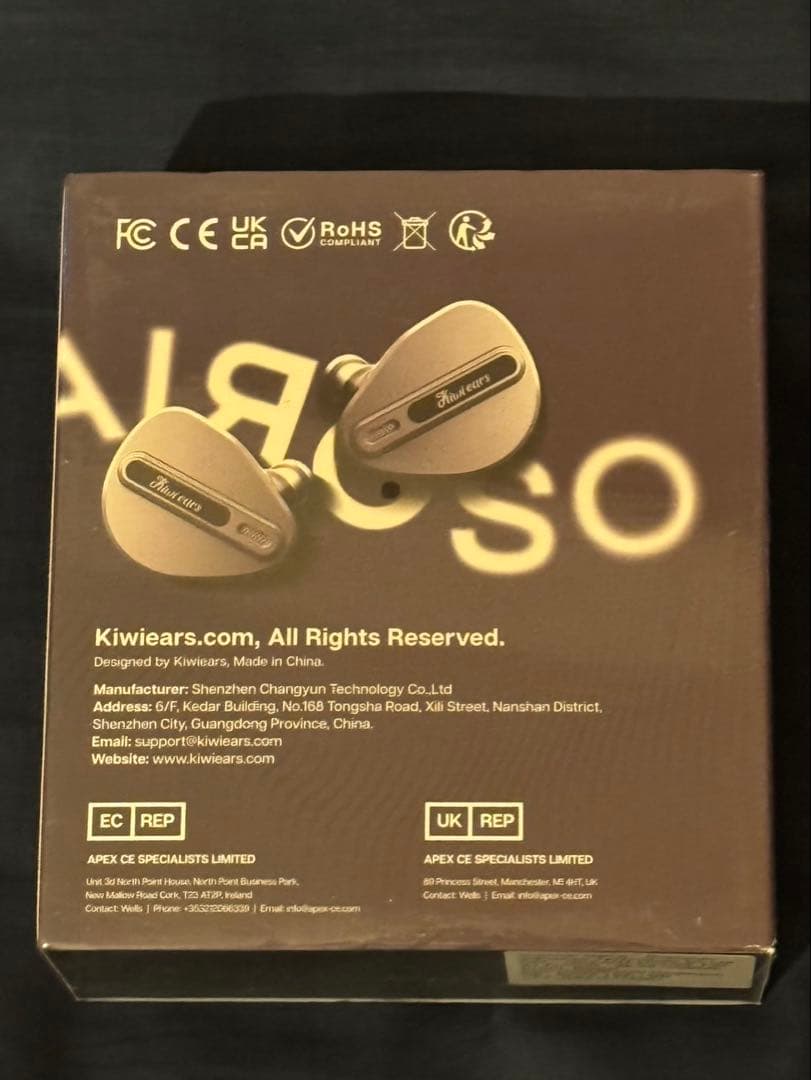 Kiwi Ears Airosoハイブリット型HiFiステレオ有線イヤホン