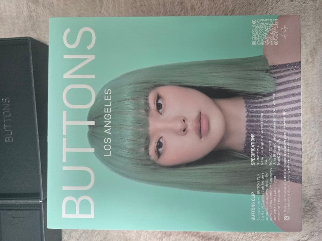 モダニティ BUTTONS CLIP シルバーブラック