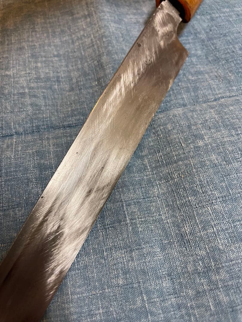 正吉　柳刃包丁 24.5センチ　水牛柄　ヴィンテージ