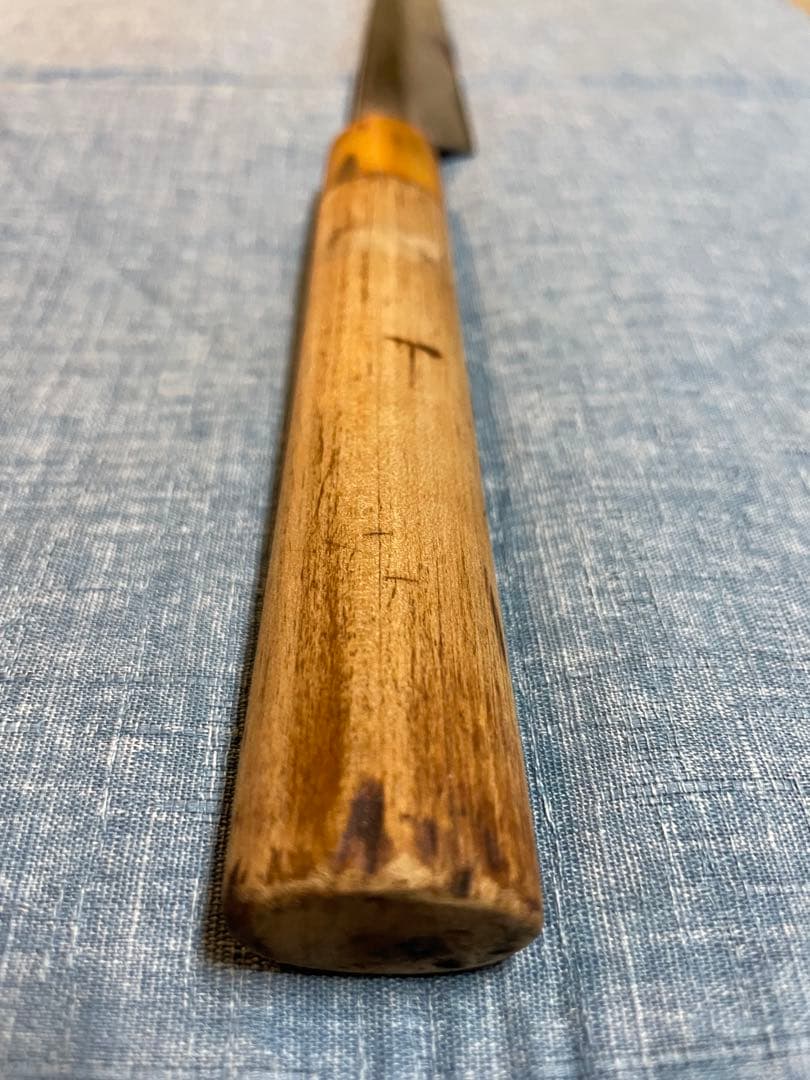 正吉　柳刃包丁 24.5センチ　水牛柄　ヴィンテージ