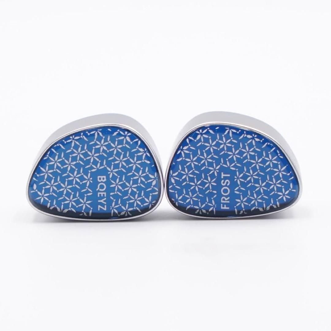 BQEYZ Frost 有線イヤホン マイクロ平面駆動 4.4m ブルー