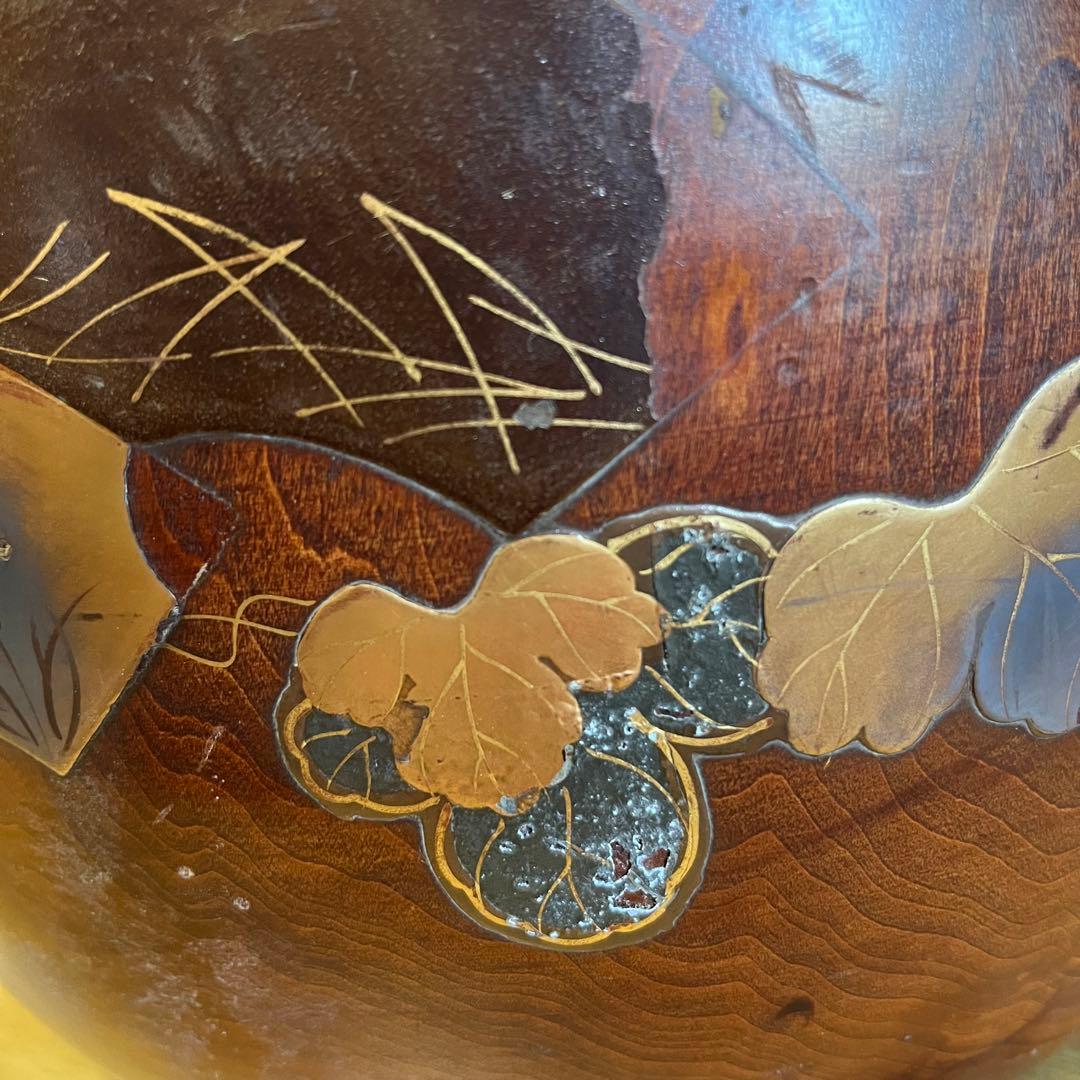 100年前　アンティーク　希少品　昭和3年製　昭和レトロ　ヴィンテージ　木製火鉢