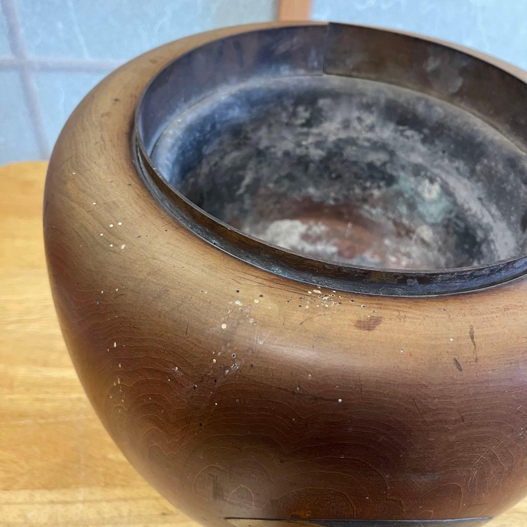 100年前　アンティーク　希少品　昭和3年製　昭和レトロ　ヴィンテージ　木製火鉢