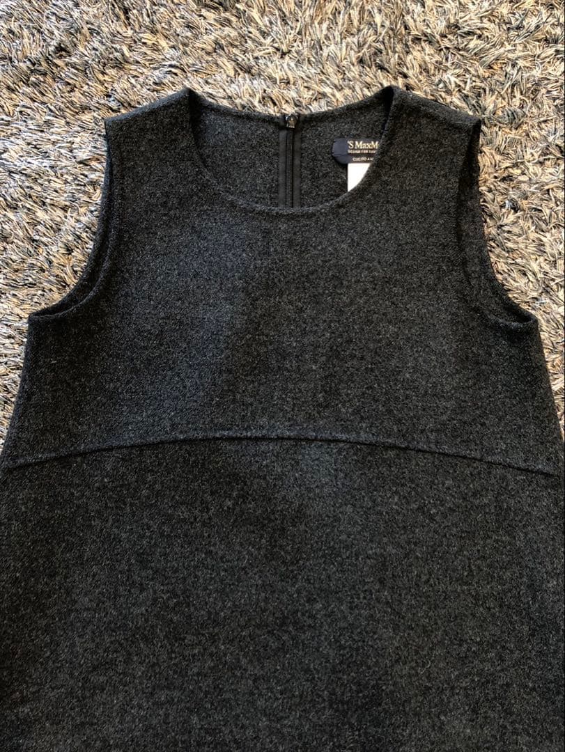 【最高級】MaxMara クチートアマーノ バルーンダブルフェイスワンピース