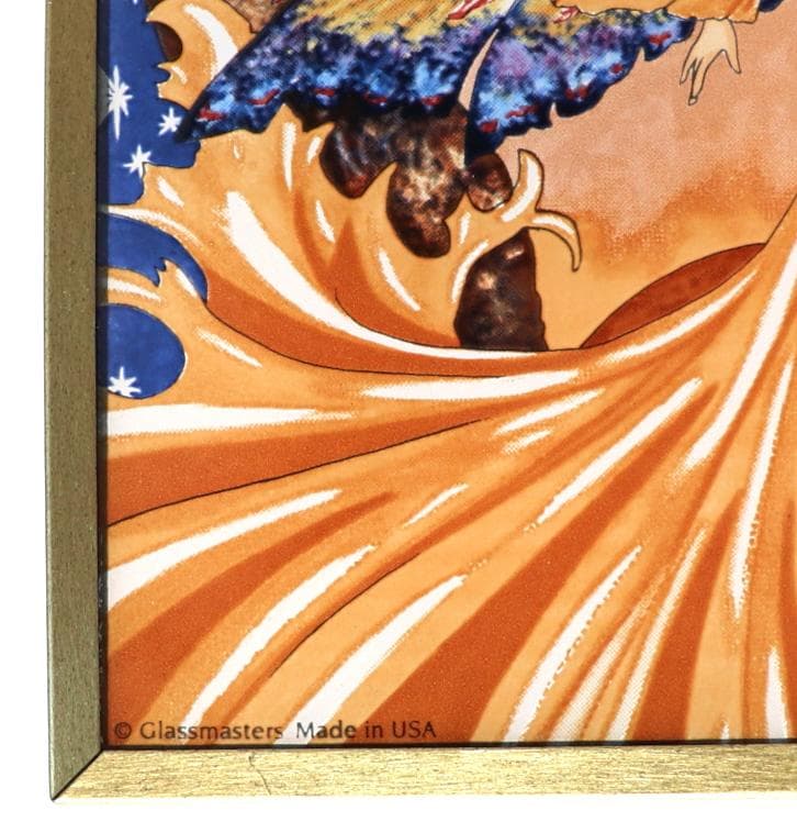 新品 エイミー・ブラウン 砂時計を持った妖精 ヴィンテージステンドグラス時は飛ぶ