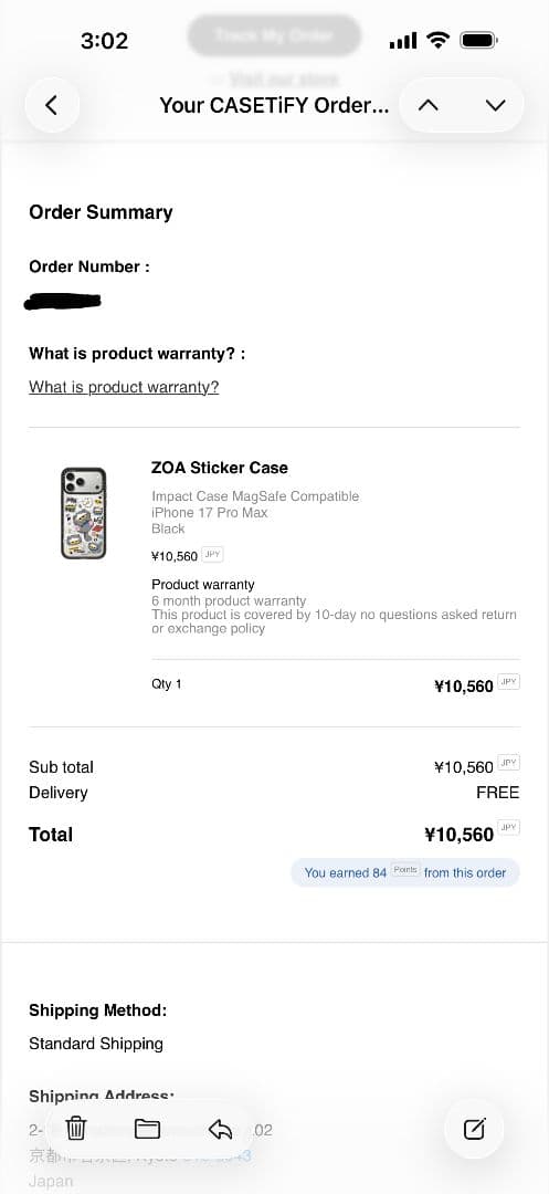 iPhoneアクセサリー CASETIFY ZOA Sticker Case iPhone 17pm