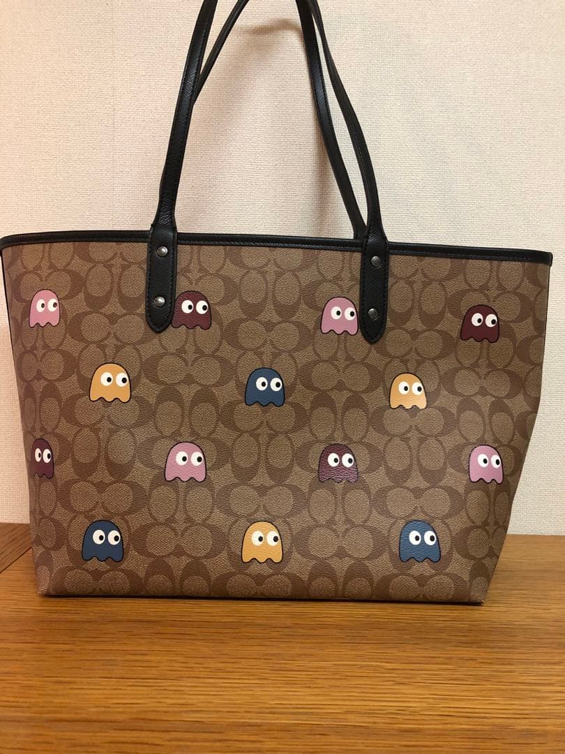 coachパックマンコラボトートバッグ美品