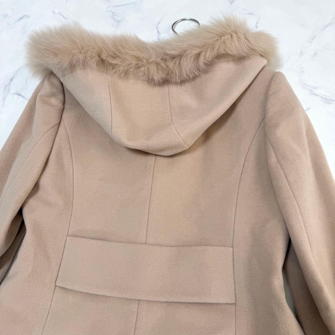 新品✨定価８万✨レッセパッセ✨３wayファー付フードコート　フォックス　Mサイズ