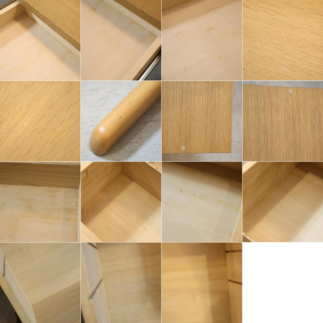 karimoku カリモク オーク材 デスクセット 学習机 ワゴン付 ライト付