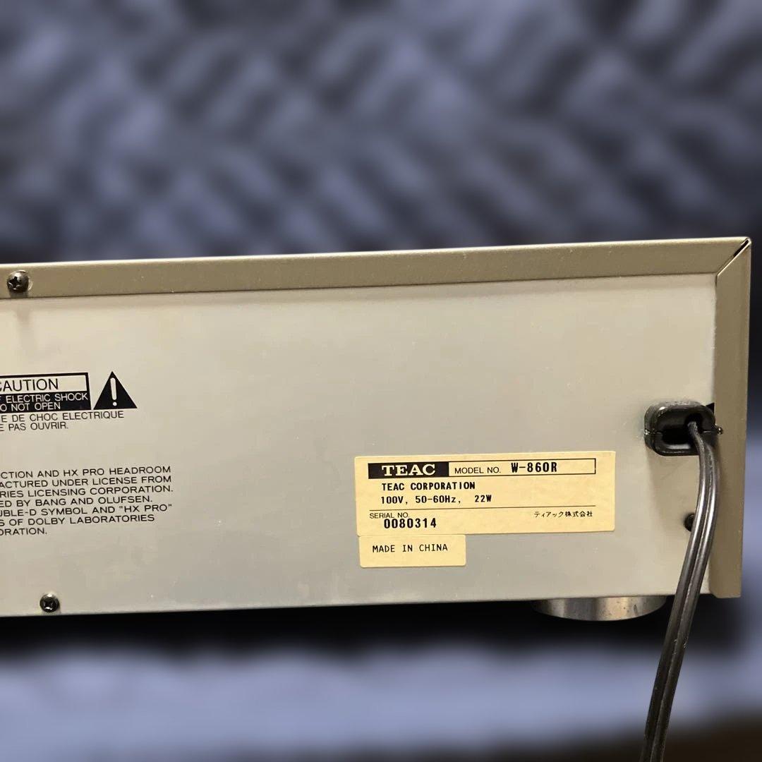 【如月価格】《完動品》TEAC W-860R Wカセットデッキ(リモコン付