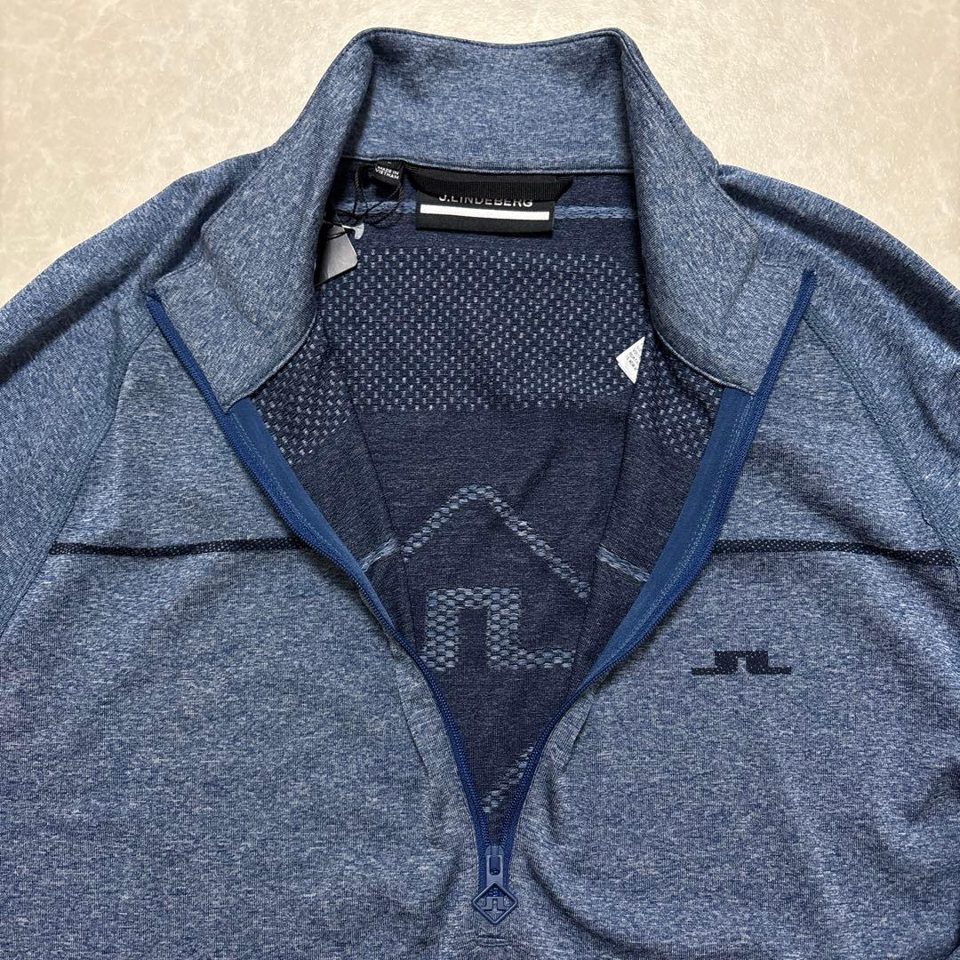 J.リンドバーグ★吸水速乾★ストレッチ★ハーフジップシャツ【メンズ サイズL】