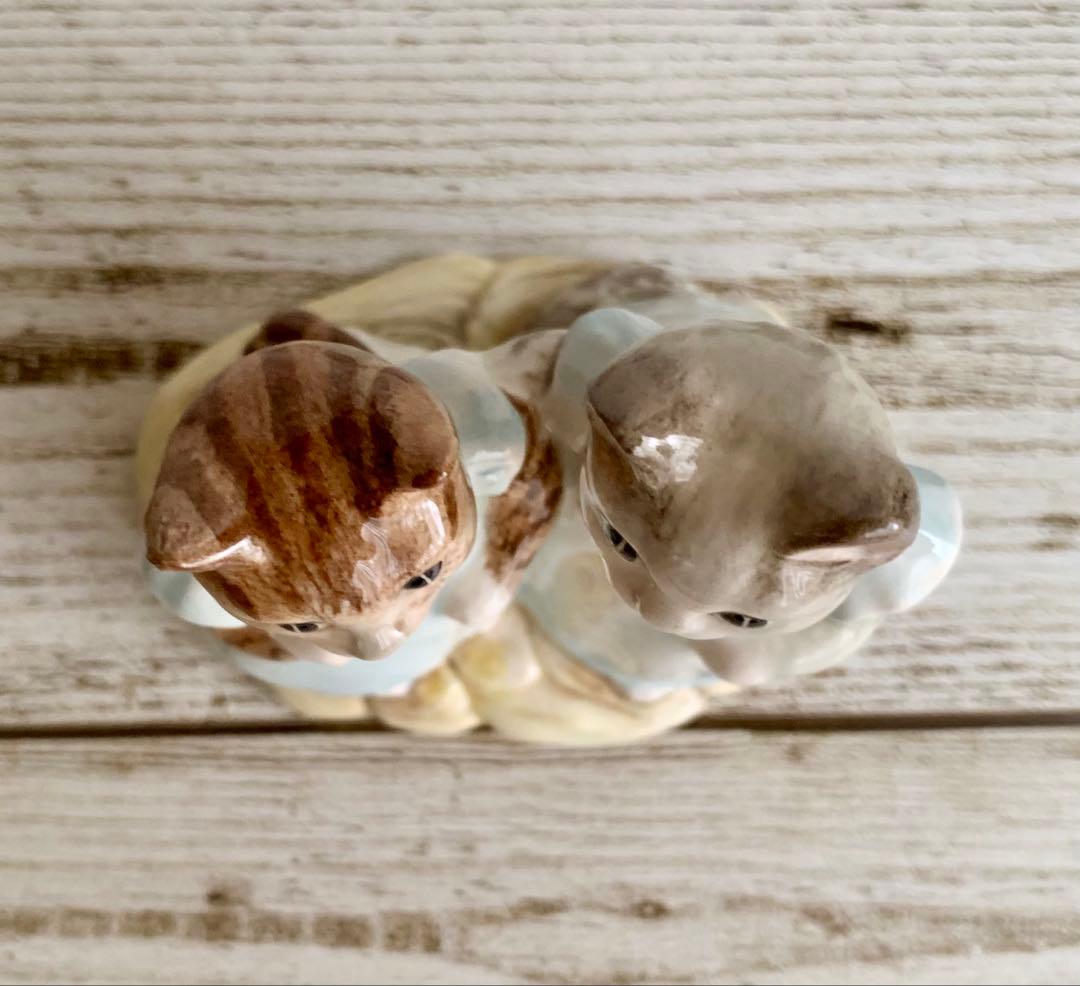 【レア】ピーターラビット ミトンとモペット フィギュリン ロイヤルアルバート