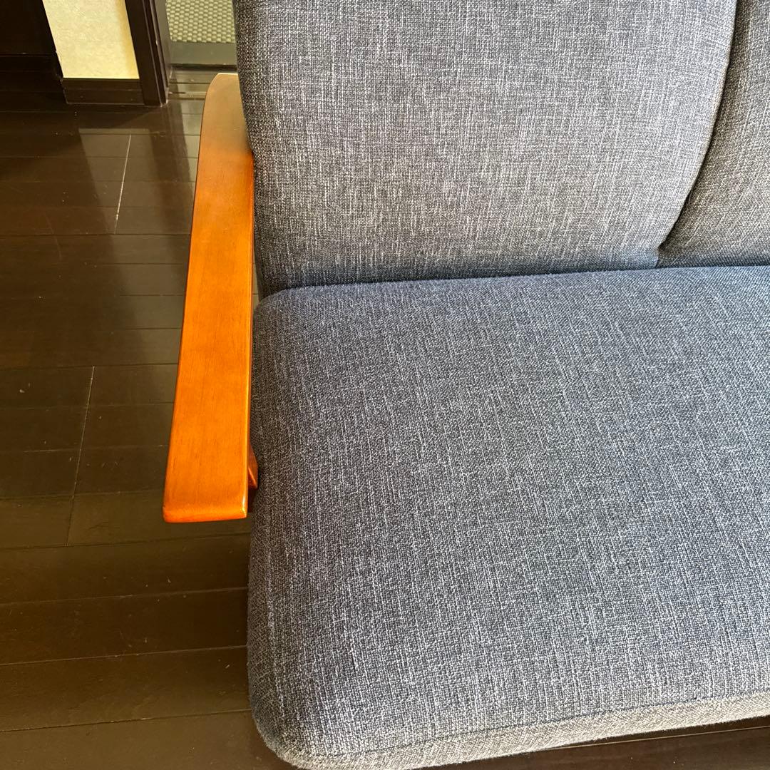 NOCE ファブリックソファセット 3人掛けブルー