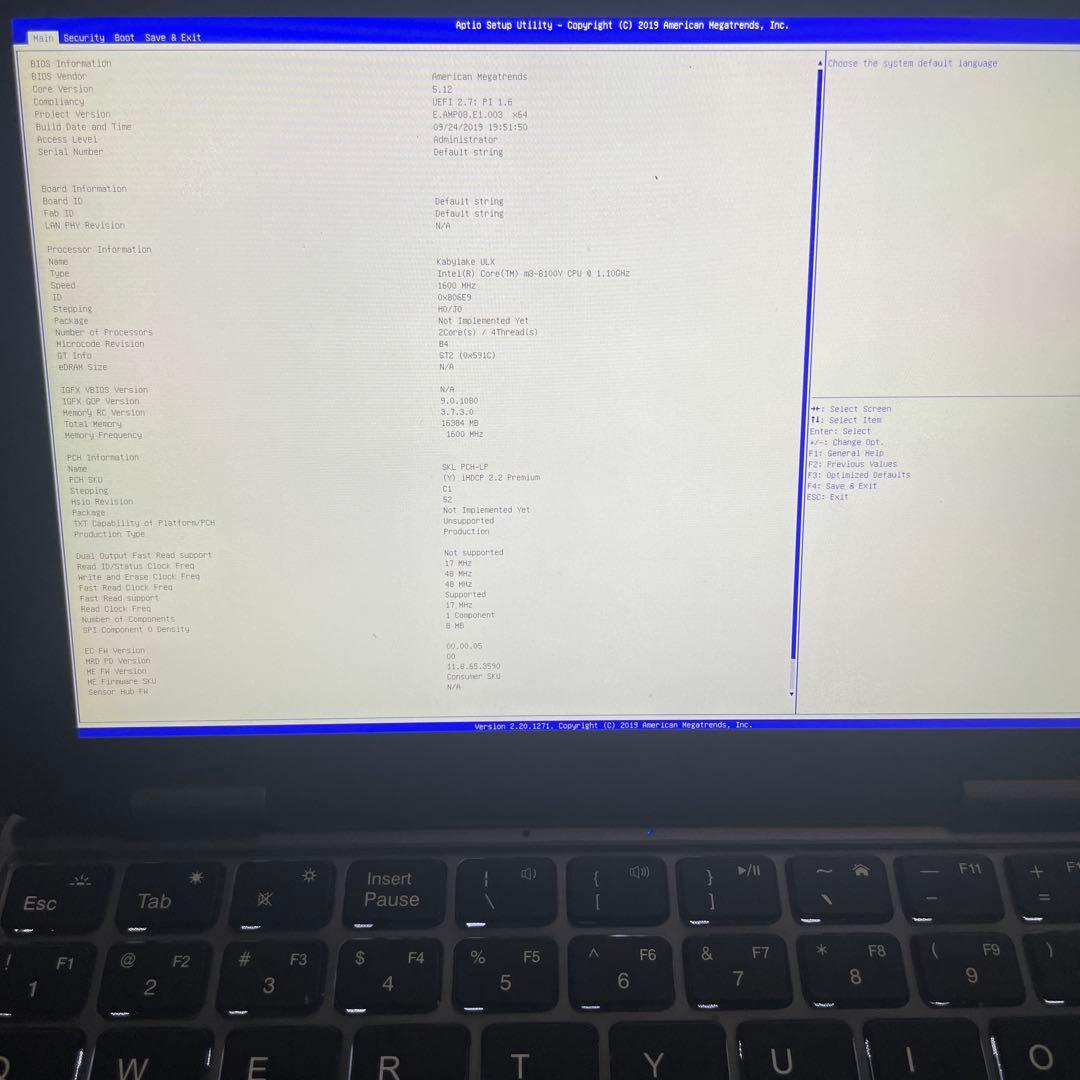 中古CHUWI MiniBookm3/16GB/128GB+512GB 2in1
