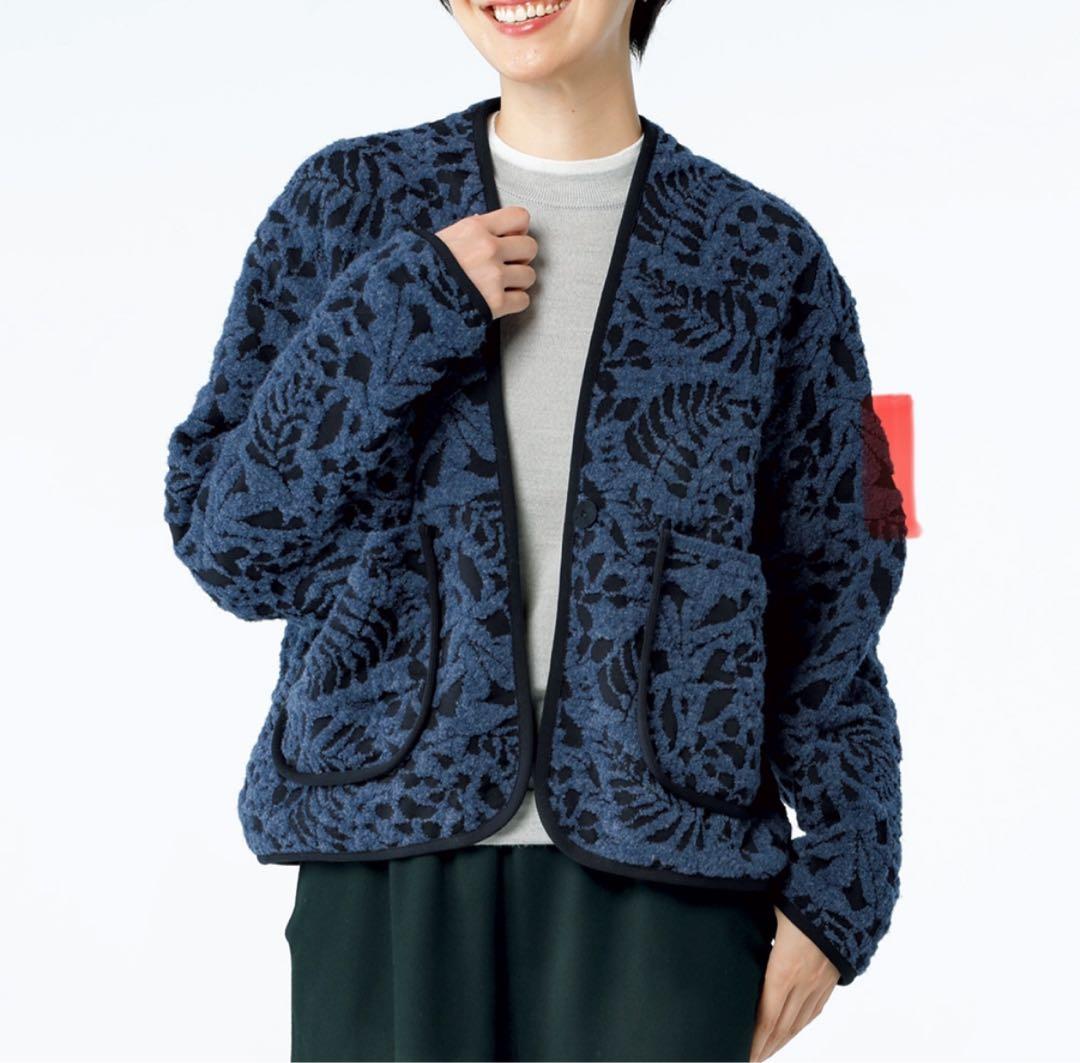 【Mzk】シップス　 ジャカードジャケット　レディース　五泉ニット　新品