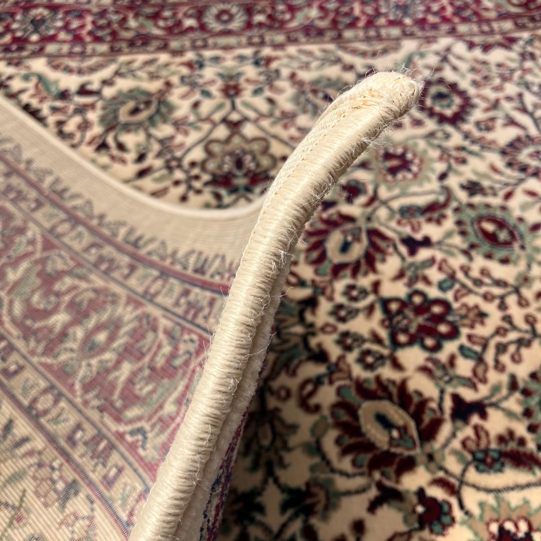 昭和レトロ アラベスク模様 花柄 ペルシャ絨毯 大型絨毯 カーペット ラグ