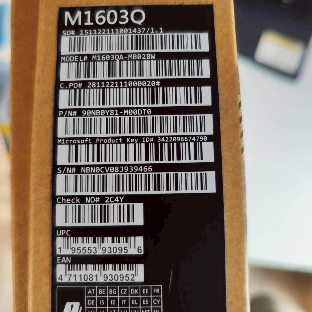 ASUS 16型ノートパソコン Vivobook 16X M1603QA