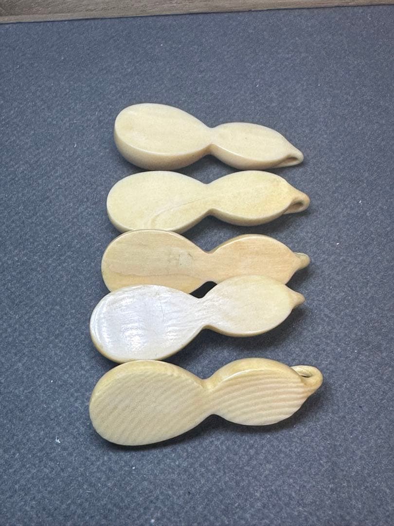 極上　箸置　未使用 5個セット 共箱　天然素材　アンティーク　骨董　飾り物