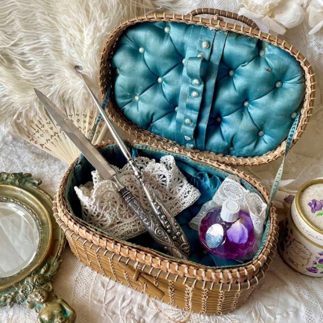 すずらんレリーフレターオープナー&シューボタンフック 2点　フランスアンティーク