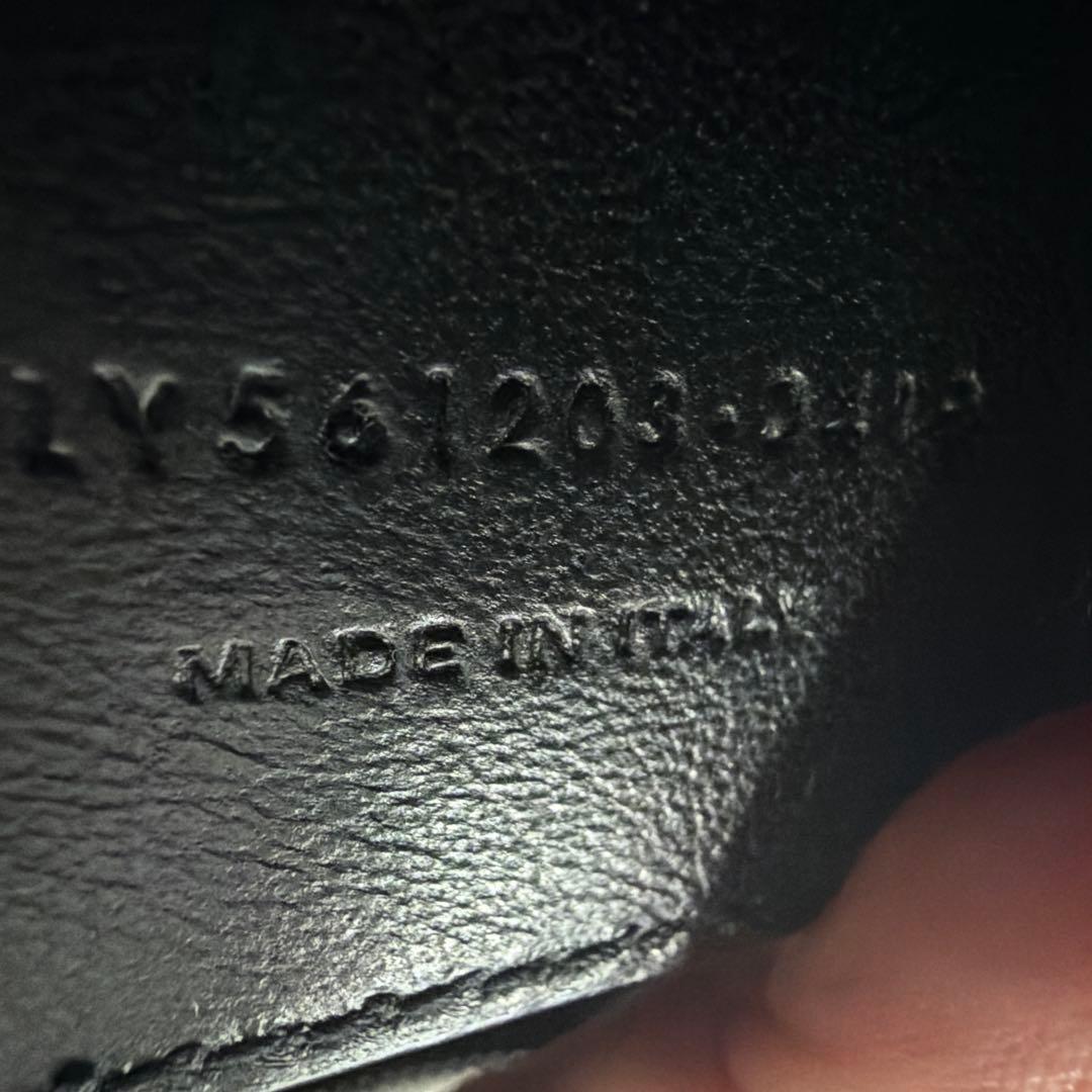 Chiko SAINT LAURENT ブラックレザーショルダーバッグ