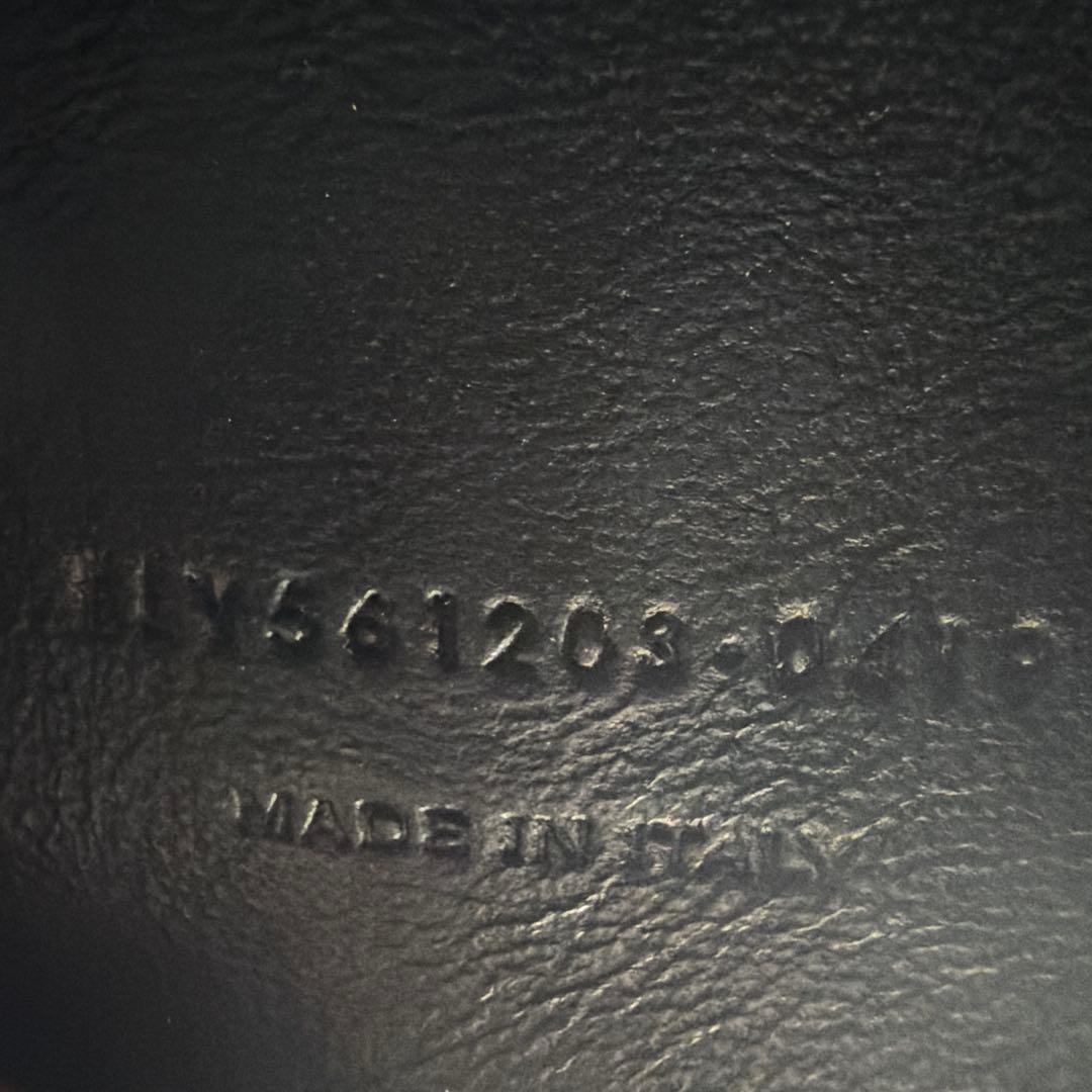 Chiko SAINT LAURENT ブラックレザーショルダーバッグ