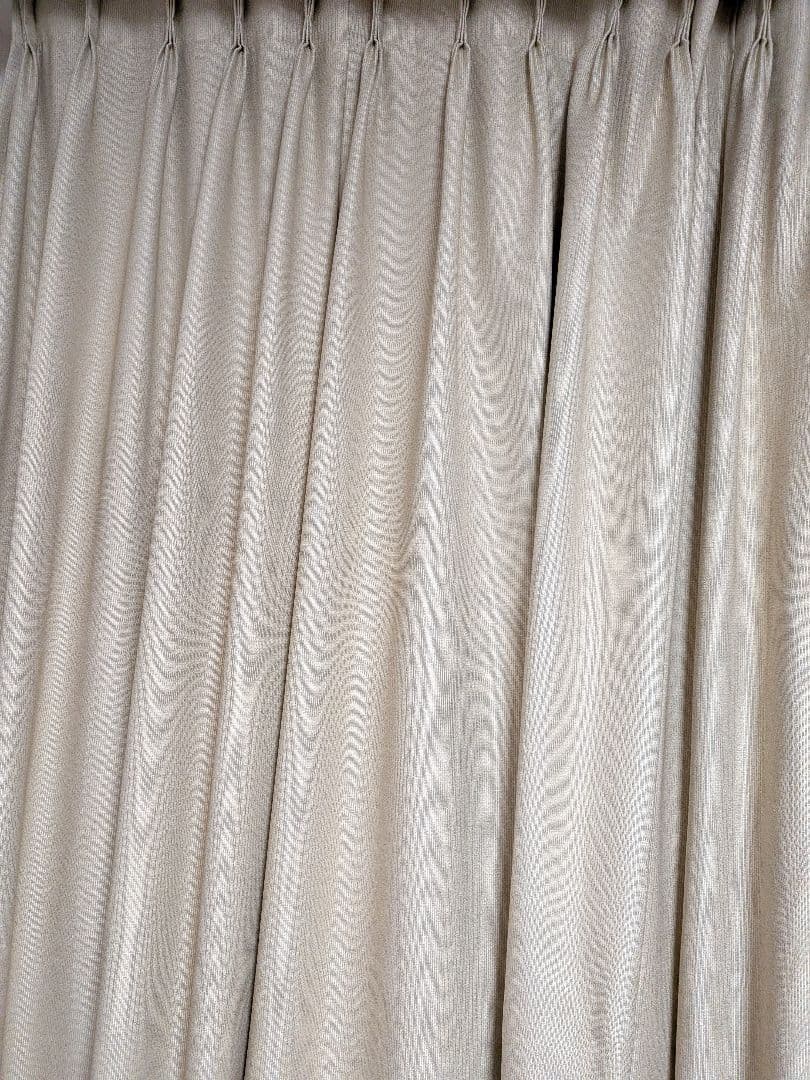 オーダーカーテン 幅150cm×丈240cm 2枚 高級　遮光　防炎