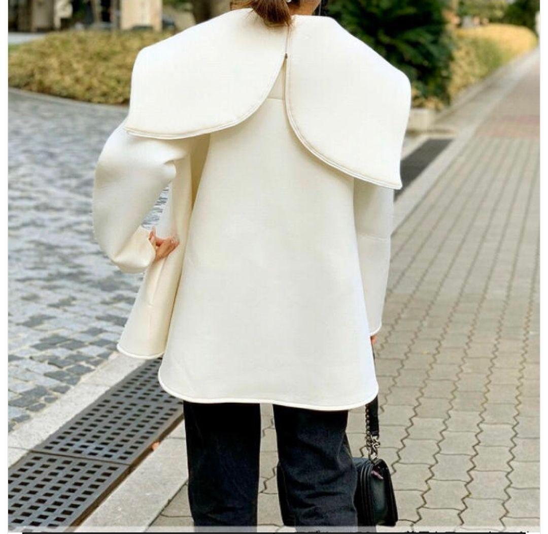 トレフルプラスワン TREFLE+1 フード変形 ボンディング ショートコート