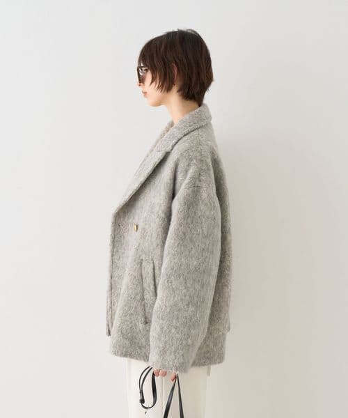 ラメシャギースライバーPコート/ピーコート