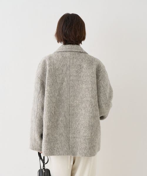 ラメシャギースライバーPコート/ピーコート