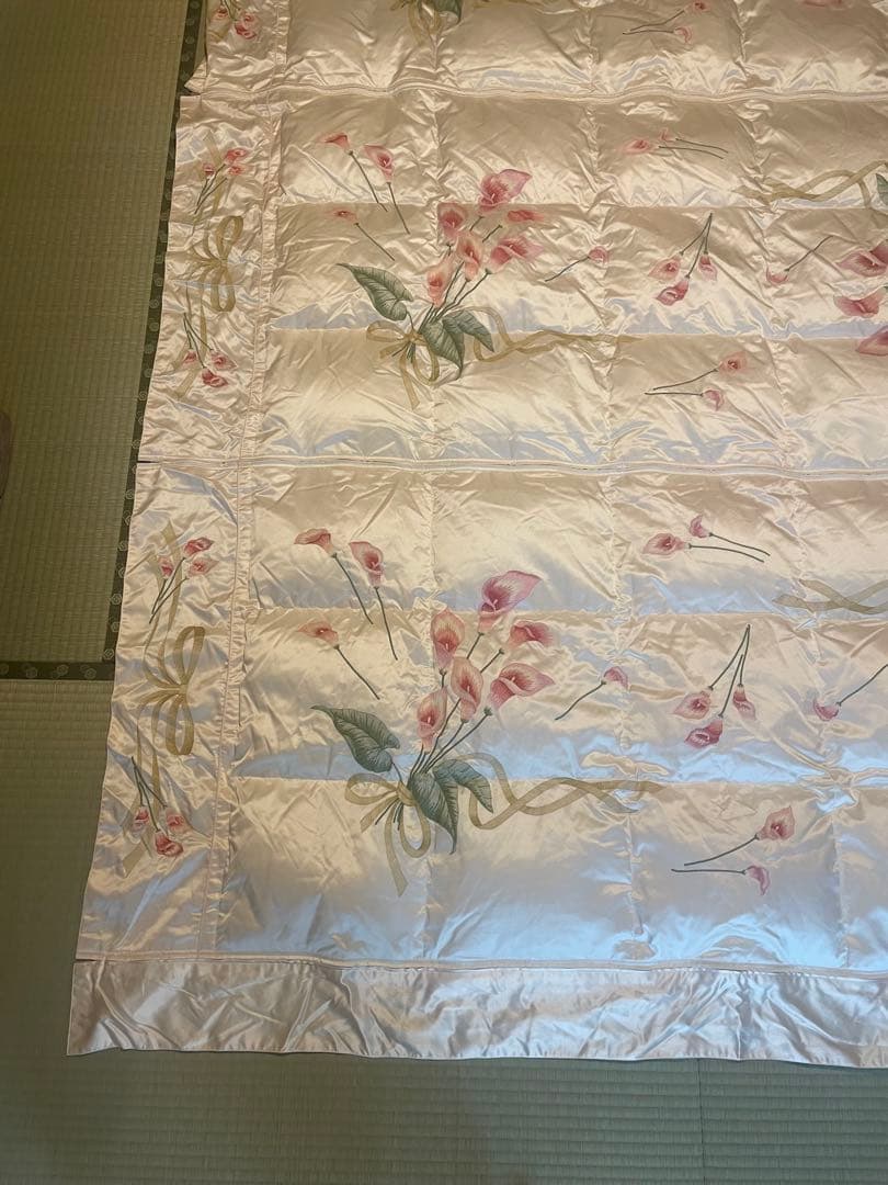 ダウン90% 丸八真綿　薄掛羽毛布団　3分割タイプ