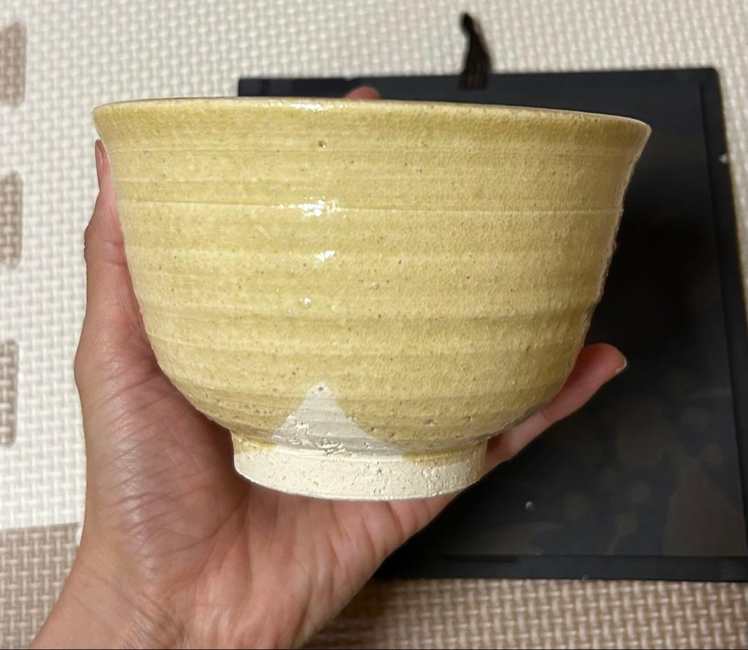 信楽焼　花木焼　大きめお茶碗4つと箱セット