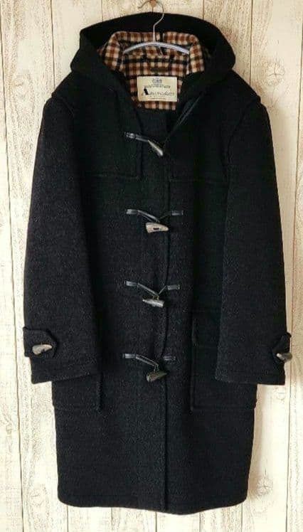 Aquascutum　アクアスキュータム ロング丈フード付　ダッフルコート