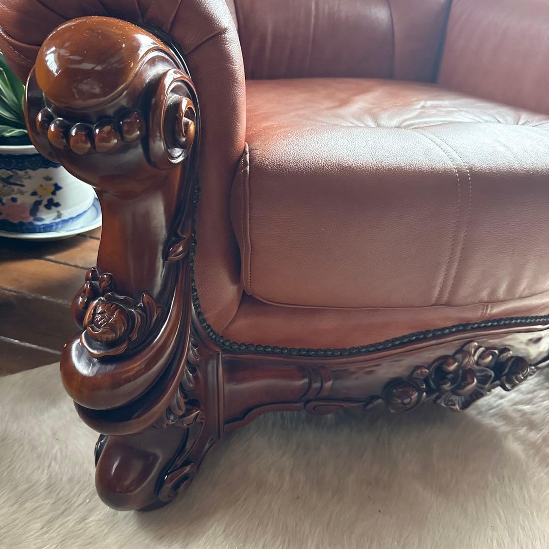 削除前最終お値引き❣️ヴィンテージ1pソファー　1人掛けソファ