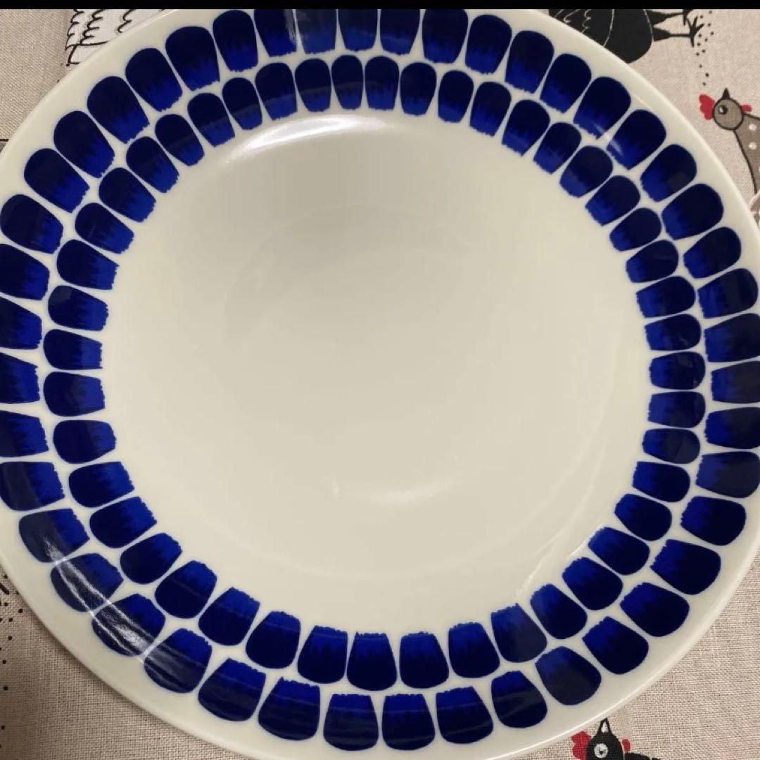 旧ロゴ/フィンランド製　ARABIA 24h トゥオキオ　ディーププレート24㎝