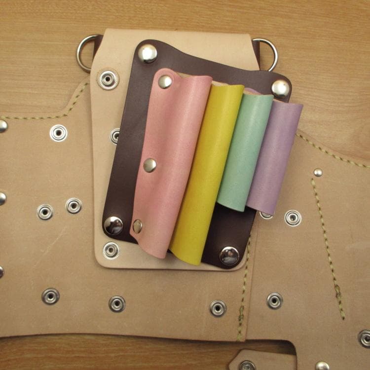 【トリマー向き】 ブラウン＆カラフル　８丁　シザーケース　TSC-13/CBB