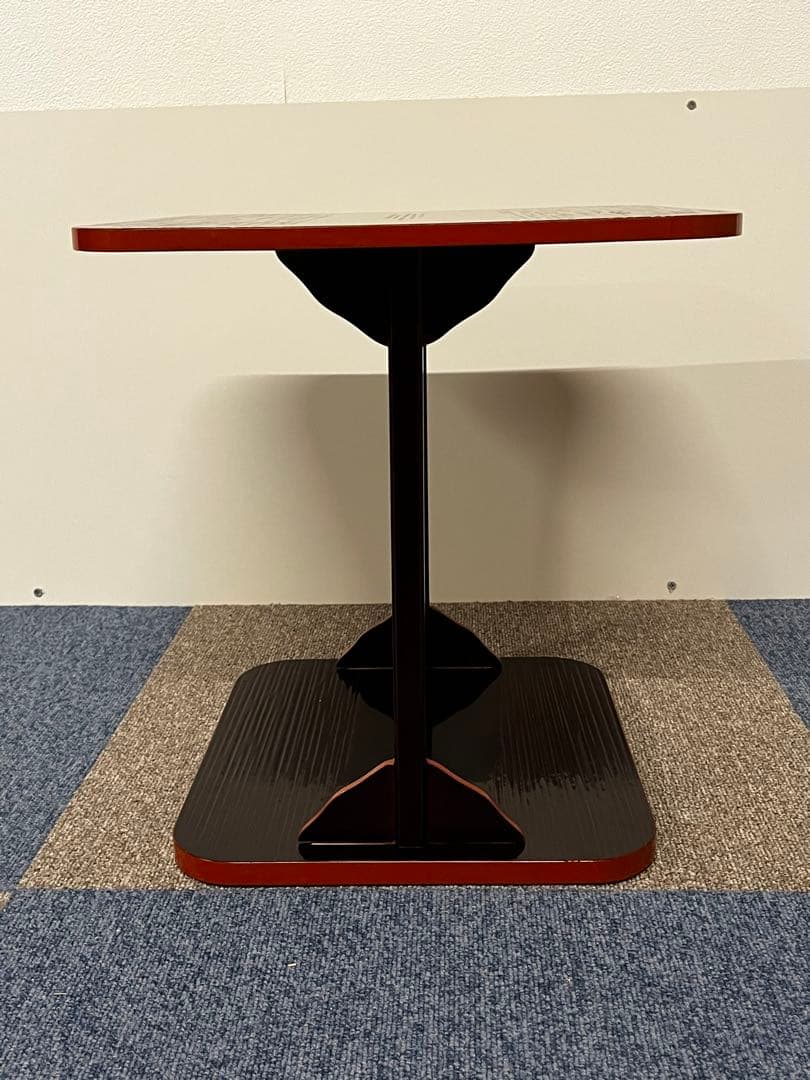 塗師 木村表恵 溜 一閑 小四方棚 組立棚 木製 茶棚 棚物 茶道具 共箱