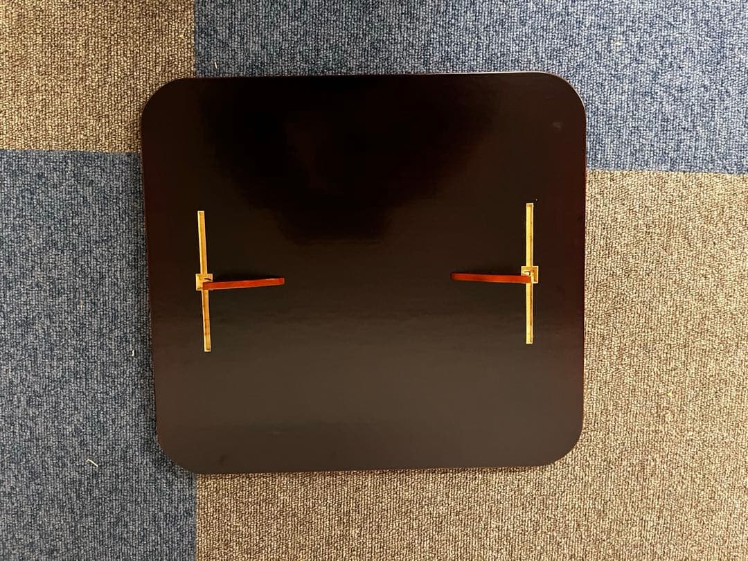 塗師 木村表恵 溜 一閑 小四方棚 組立棚 木製 茶棚 棚物 茶道具 共箱