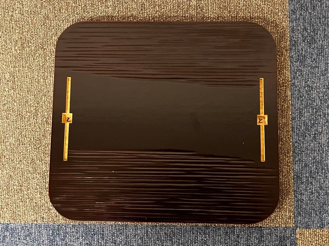 塗師 木村表恵 溜 一閑 小四方棚 組立棚 木製 茶棚 棚物 茶道具 共箱