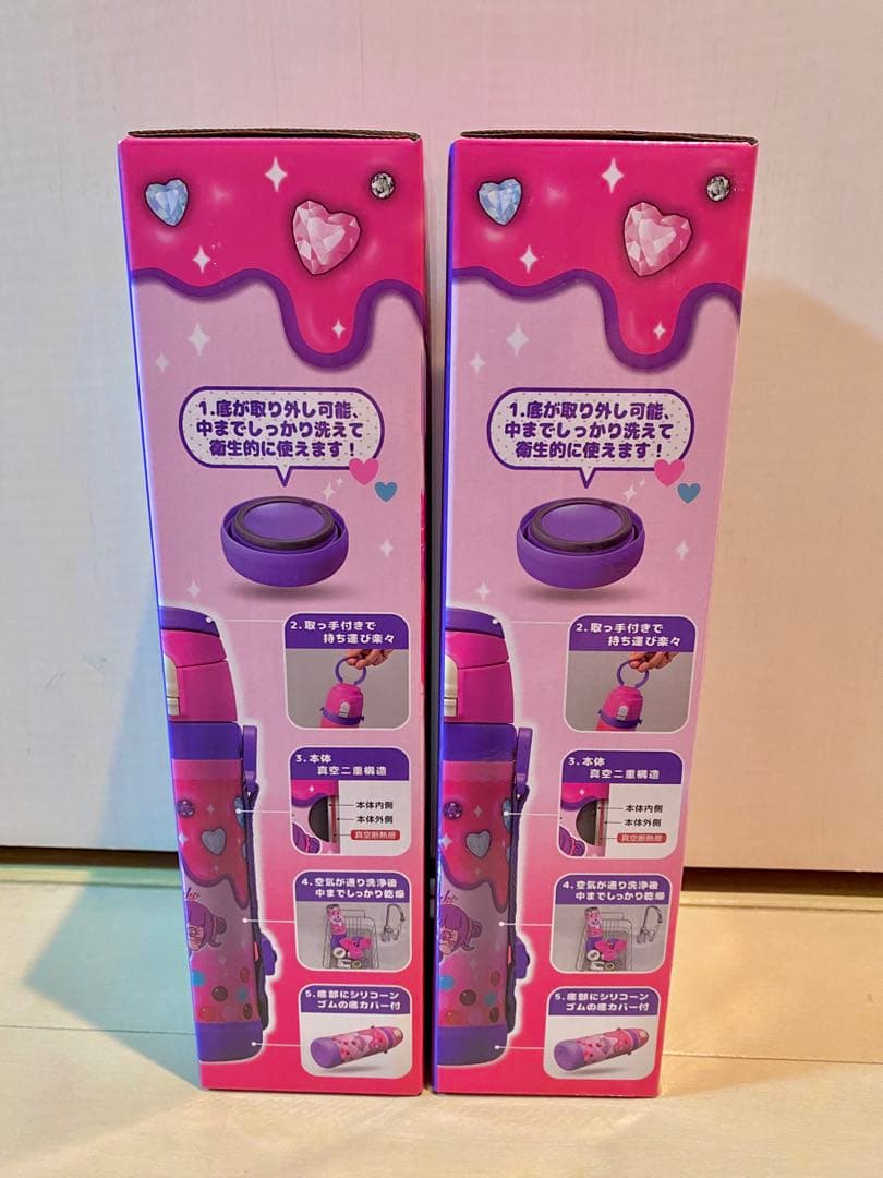 しなこちゃん× sokomo そこまで洗える3WAYキッズボトル600ml 2個