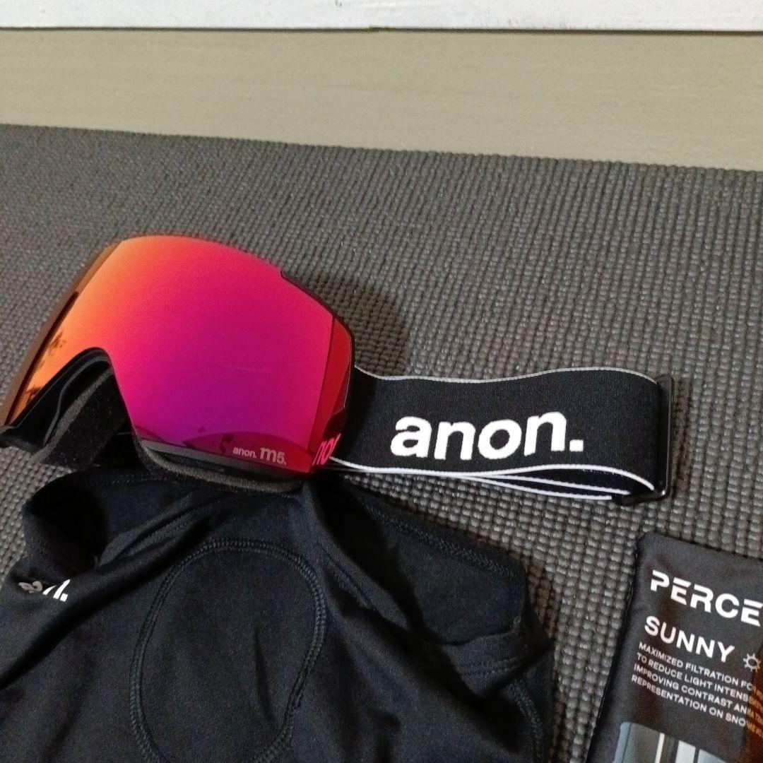未使用品　anonゴーグル　M５　メンズ大人用ボーナスレンズとフェイスマスク付き