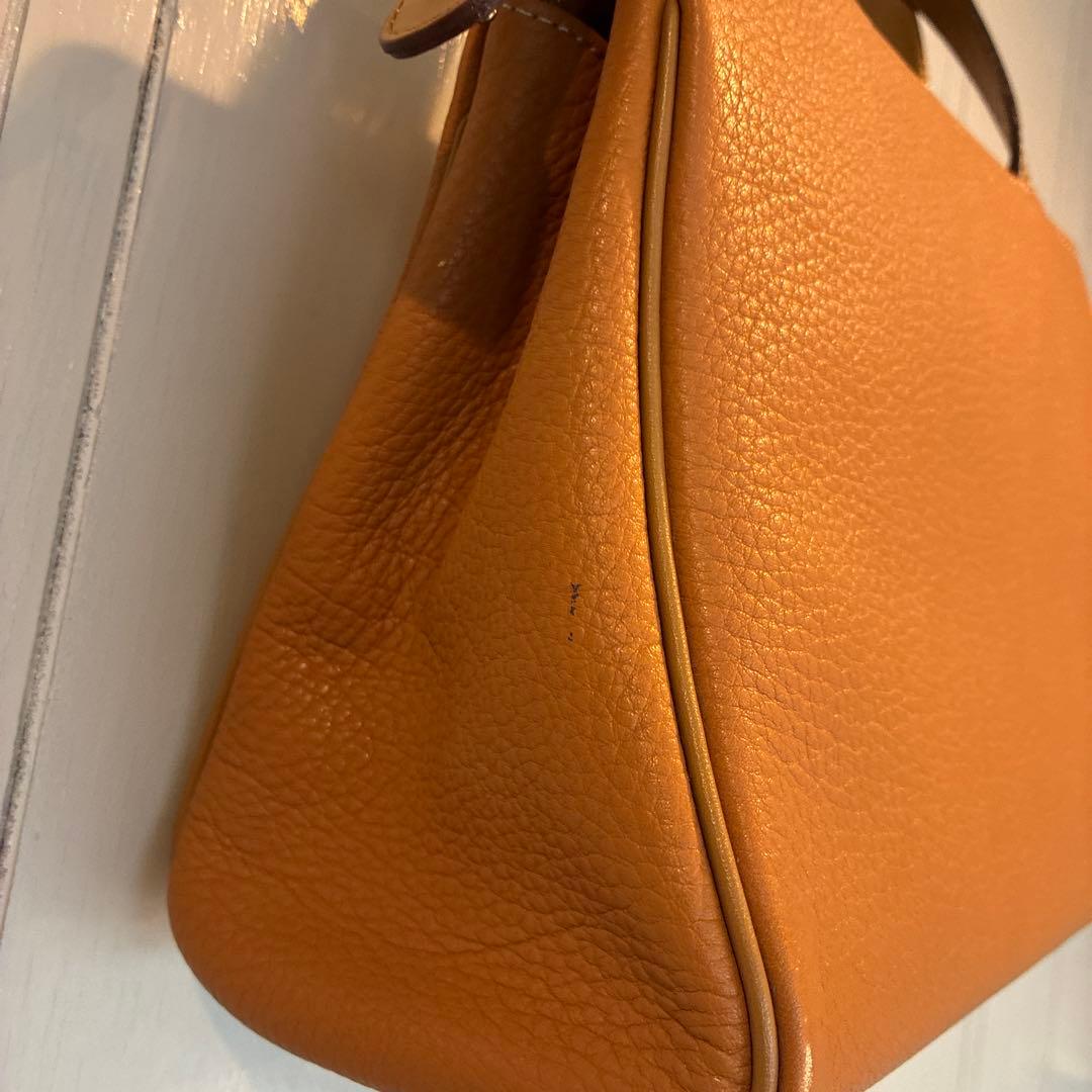 バーバリー レザー ノバチェック ベージュ ハンドバッグ キャメル　ゴールド