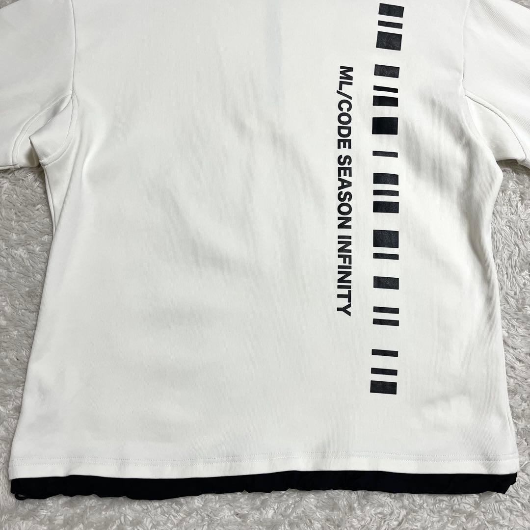 マークアンドロナ 長袖 ハーフジップ 48 ドローコード メンズ ゴルフウェア