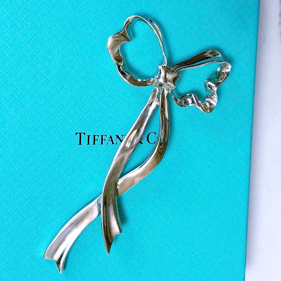 ティファニー　リボンブローチ　ラージモデル