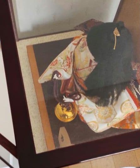 日本人形「古都」ガラスケース入り　　市松人形　わらべ人形　雛人形　12号